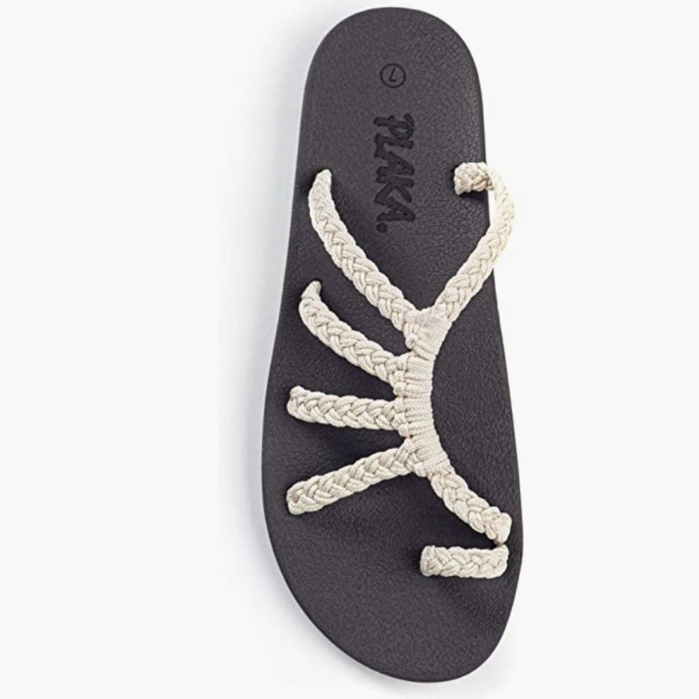 Plaka Relief Flip Flops for Women with Arch Support | Comfy Sandals Beach 10